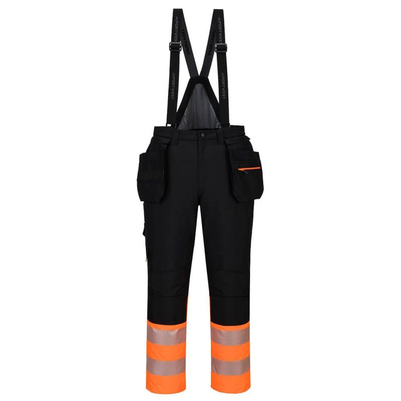 Pantaloni de lucru Portwest DX437 Iarnă Pieptar Clasa, impregnate în latex
