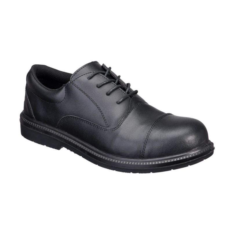 Pantofi de protecție Portwest FD18 Steel Action Leather Executive, din piele