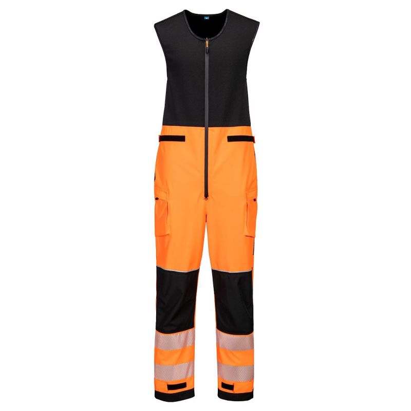 Salopetă de lucru Portwest T150 Rain Salopettes, de înaltă vizibilitate