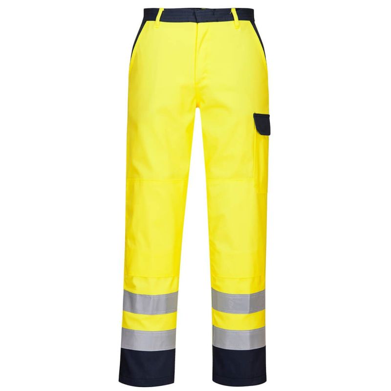 Pantaloni de lucru Portwest FR92 Bizflame Work, de înaltă vizibilitate