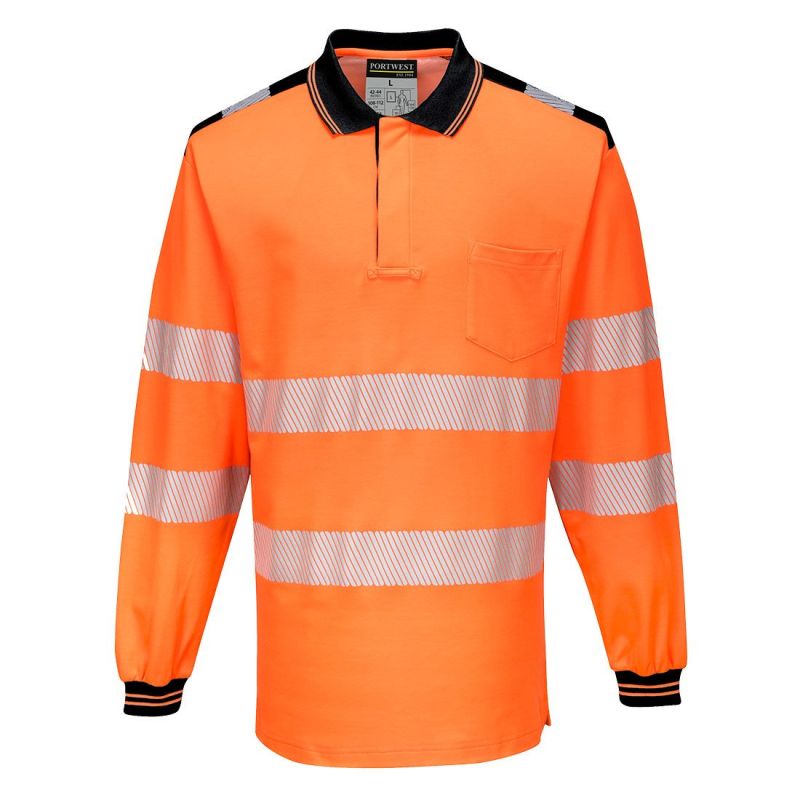 Tricou de lucru Portwest T184 Polo, de înaltă vizibilitate