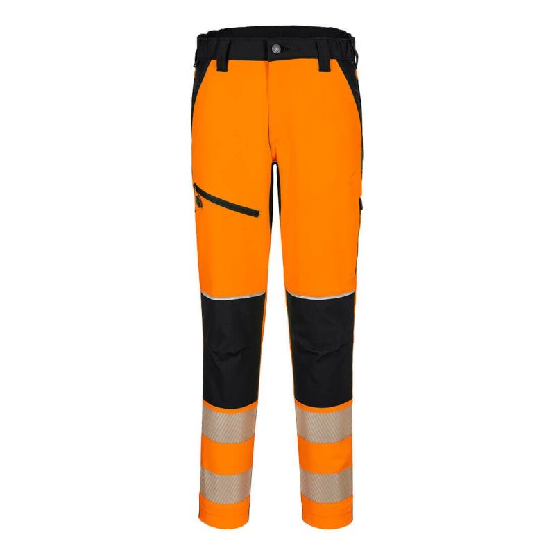 Pantaloni de lucru Portwest T140 Stretch, de înaltă vizibilitate