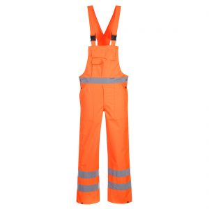 Pantaloni cu pieptar Hi-Vis- necaptusiti S388